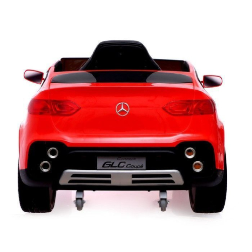 Электромобиль MERCEDES-BENZ GLC COUPE, EVA колеса, кожаное сидение, цвет красный