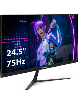 Монитор ExeGate 24.5" EH1500 SmartView черный {IPS 1920x1080 75Hz 5ms 250cd 1000:1 178/178 D-Sub HDMI} [EX297309RUS]