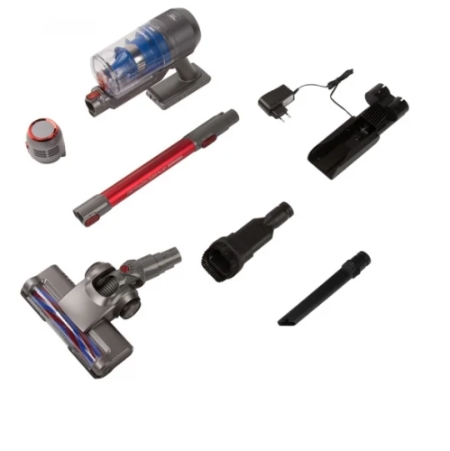 Пылесос REDMOND RV-UR361, серый/красный