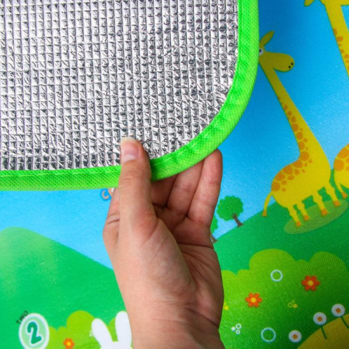 Коврик детский на фольгированной основе «Путешествие», размер 180х100 см