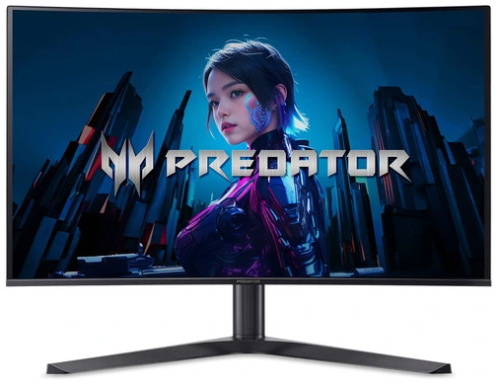Монитор Acer Predator 31.5''X32Xbmiipphuzx 1700R, 16:9, QD-OLED, UHD, 0,03ms, 250cd, 240Hz, HDMI, DP, USB, USB-C, SPK, HAS