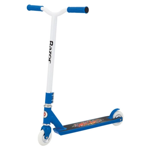 Самокат трюковой детский RAZOR Beast V4 синий/белый
