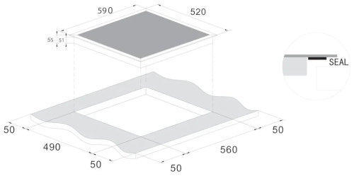 Индукционная варочная панель Candy CJ2D46TKT