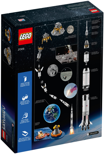Конструктор LEGO Ideas 92176 Ракетно-космическая система НАСА Сатурн-5-Аполлон