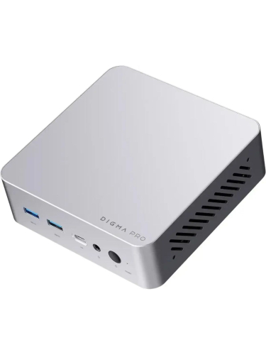 Мини-ПК Digma Pro Minimax X5, Intel Core i7-13620H/16 ГБ DDR4/512 ГБ SSD/Intel UHD Graphics/Windows 11 Pro, серебристый (DPP7-ADXW01)