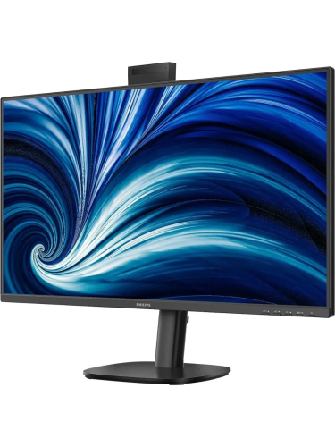 Монитор Philips 27B2N3500JH 27" 2560x1440, WLED, 16:9, IPS, 350cd, 4ms, 1300:1, 50M:1, 178/178, 2*HDMI, DP, USB Hub: 4*USB3.2, Speakers, Camera 120Hz, Tilt, HAS, Swivel, Pivot, Internal, VESA, Black, 3y