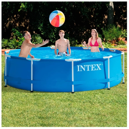 Бассейн Intex Metal Frame 28210 голубой