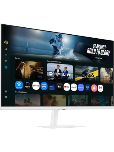 Монитор Samsung Smart monitor M7 S32FM703UI 32" (VA 16:9 3840x2160x60Hz 4ms 300cd 3000:1 178/178 1млрд HDMI USB-C(65W) 2*USB 2.0 Spk10W Tizen HDR10+ sRGB 99% Tilt WiFi5 BT5.2 VESA White ПультДУ)