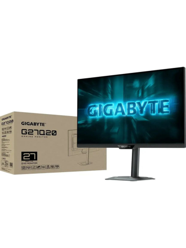 Монитор Gigabyte G27Q20 27" черный IPS LED 16:9 HDMI полуматовая HAS Piv 1000:1 350cd 178гр/178гр 2560x1440 200Hz DP 2K 5.91кг