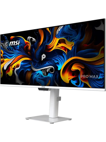 Монитор MSI 34" PRO MAX 341QPXW14G белый QD OLED LED 21:9 HDMI полуматовая HAS 250cd 178гр/178гр 3440x1440 144Hz DP UW USB 8.9кг