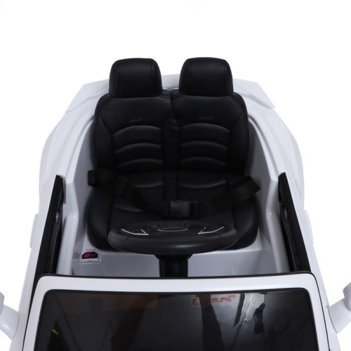 Электромобиль CHEVROLET CAMARO 2SS, EVA колеса, кожаное сидение, цвет белый